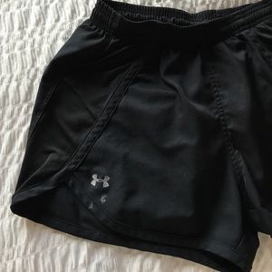 Under armour running shorts!