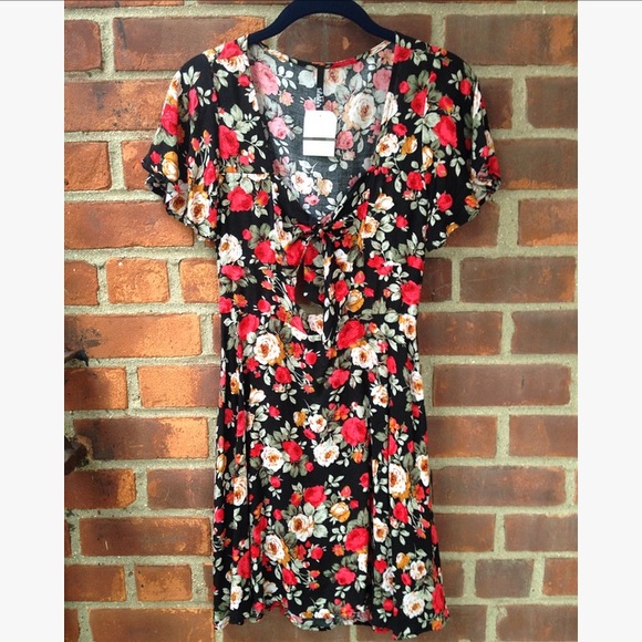 Floral Cut Out Dress