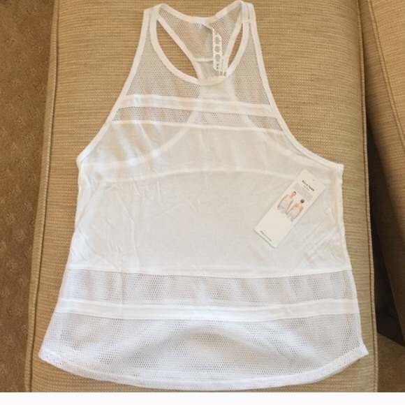 white yoga tank