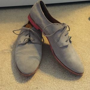 Grey Suede Oxfords