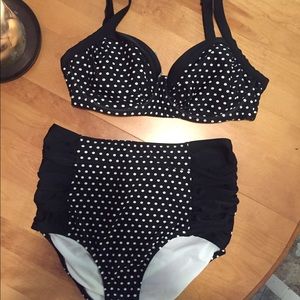 High waist bathing suit