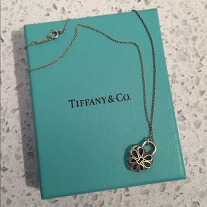 Tiffany & Co silver heart charm necklace