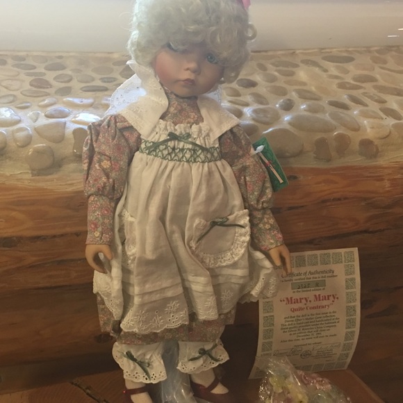 NIB  mother goose Mary Mary limited edition in box china doll