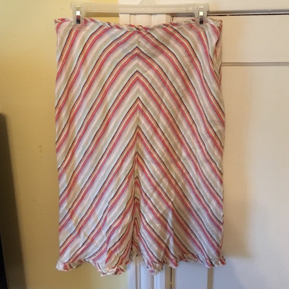 Hemp striped skirt - Picture 1 of 1