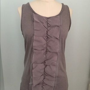 J. Crew wide ruffle front tank