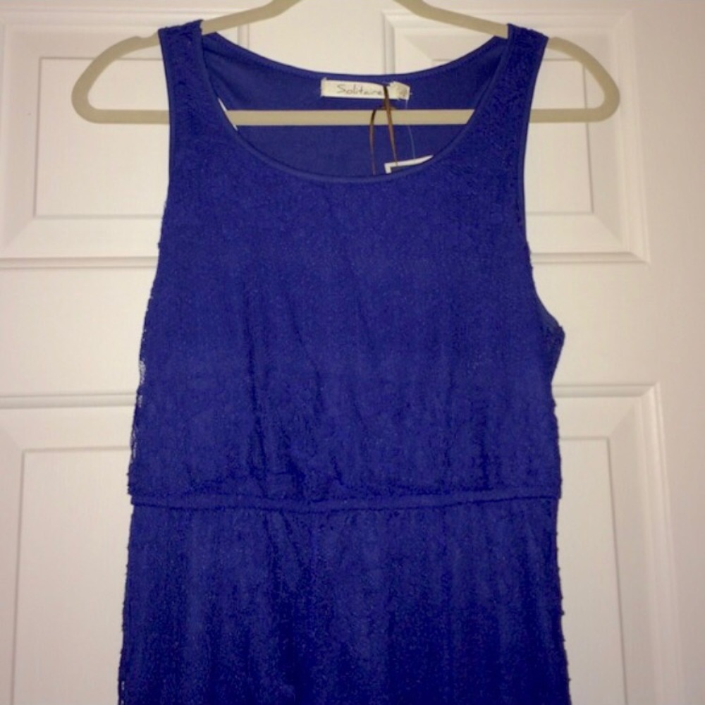 Beautiful, lacy High-low dress by Solitaire!