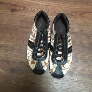 Brand new! Never worn! Brown coach shoes