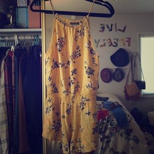 Yellow printed Brandy Melville romper