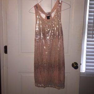 Pink racerback party dress