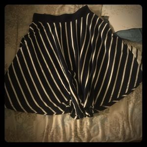 Striped skirt. Brand: Emmelee from Francesca's.