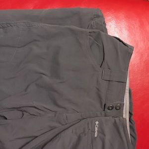 Columbia Omni-Shield outdoor zip-off pants.