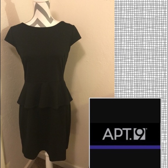 Black Peplum Dress