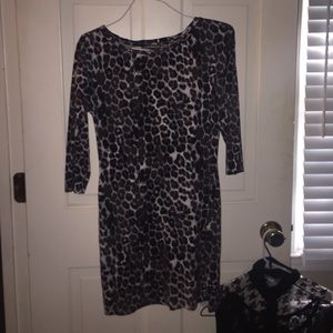Cheetah print 3/4 sleeve dress