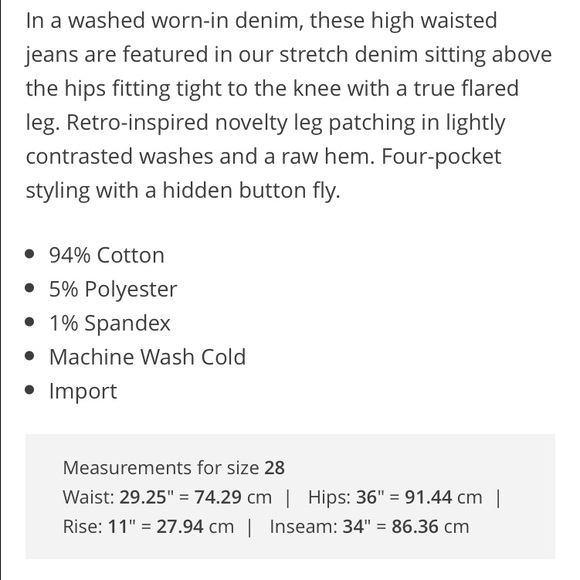 🎉Free People HugMeTight Jean NWT - Picture 4 of 4