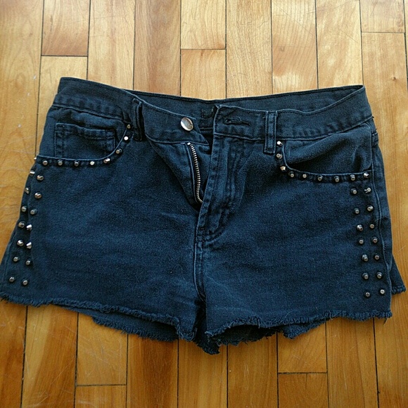 Forever 21 Studded Cut Off Shorts