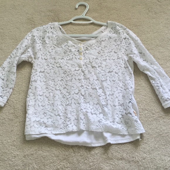 Crop top floral shirt!