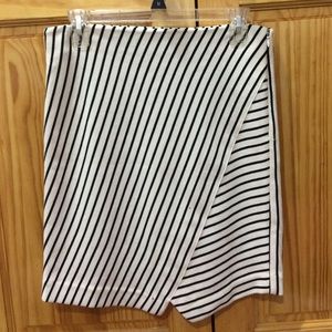 LOFT Striped Pencil Skirt