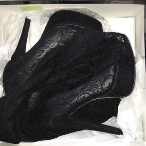 Full lace thigh high boots