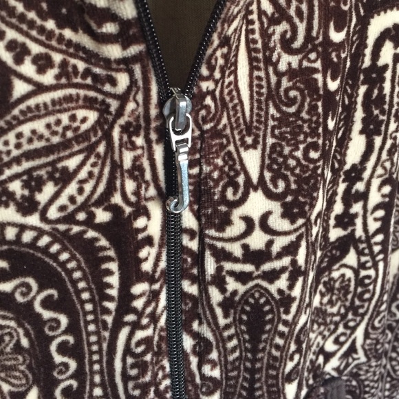 Juicy Couture Tops - Juicy Couture Brown and Beige Zip Up Hoodie sz S Juicy Couture Tops - Juicy Couture Brown and Beige Zip Up Hoodie sz S