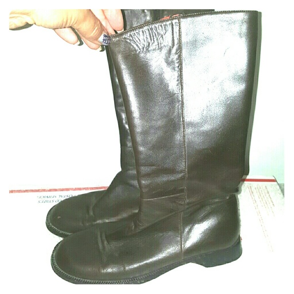 VIA MYA Paris brown leather size 36 mid calf boots