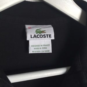 Lacoste Tops - Lacoste Slim Fit Black Long Sleeve Polo Shirt S Lacoste Tops - Lacoste Slim Fit Black Long Sleeve Polo Shirt S