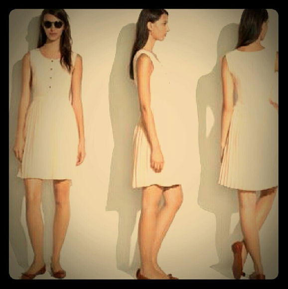 Madewell Silk Pleated Shirtdress