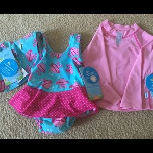 3 Set Lot - Outdoor Toddler Girls Swim Items