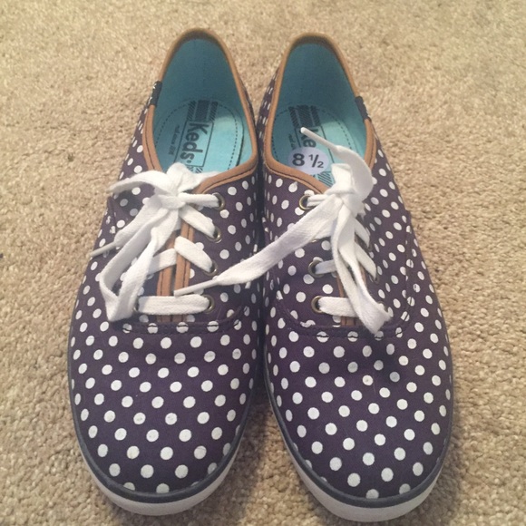 Polka dotted Keds - Never Worn