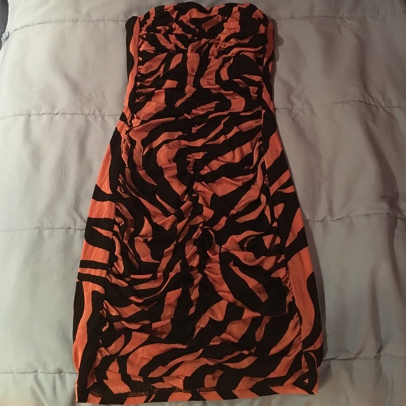 Zebra striped dress