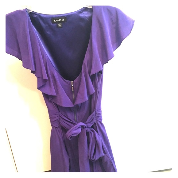 💟 Bebe mini silk raffle dress 💟 - Picture 1 of 4