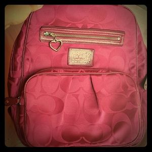 Coach Poppy Signature Backpack