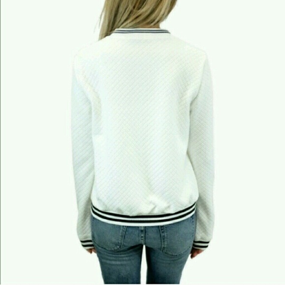 Varsity Day Quilted Bomber Jacket - Picture 2 of 3