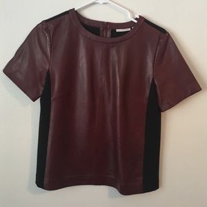 Halogen Leather Top