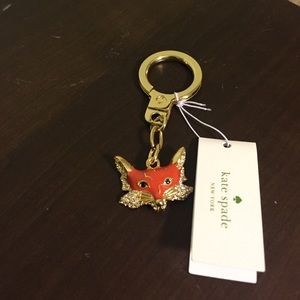Hp 🎉NWT Kate spade fox keychain