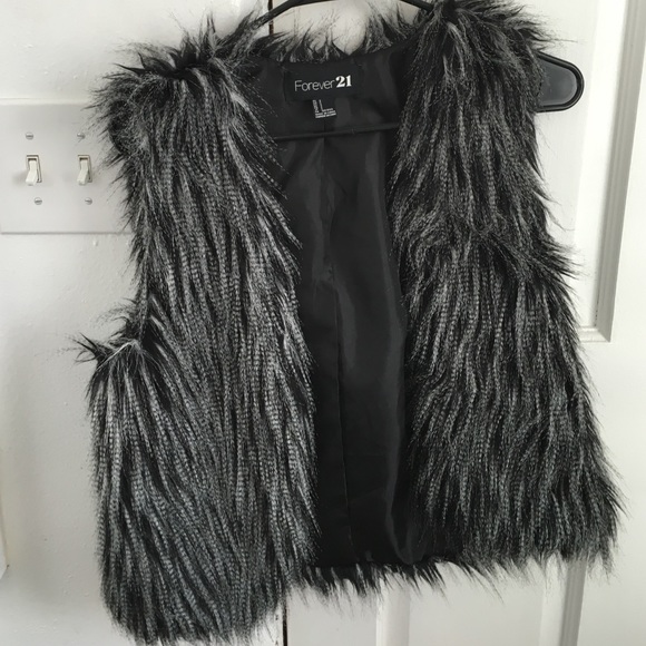 Faux fur vest