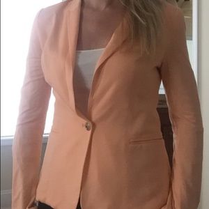 Orange cotton blazer NWT