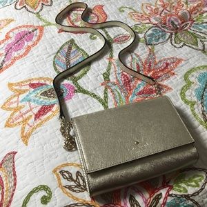 Kate Spade gold cami street cross body