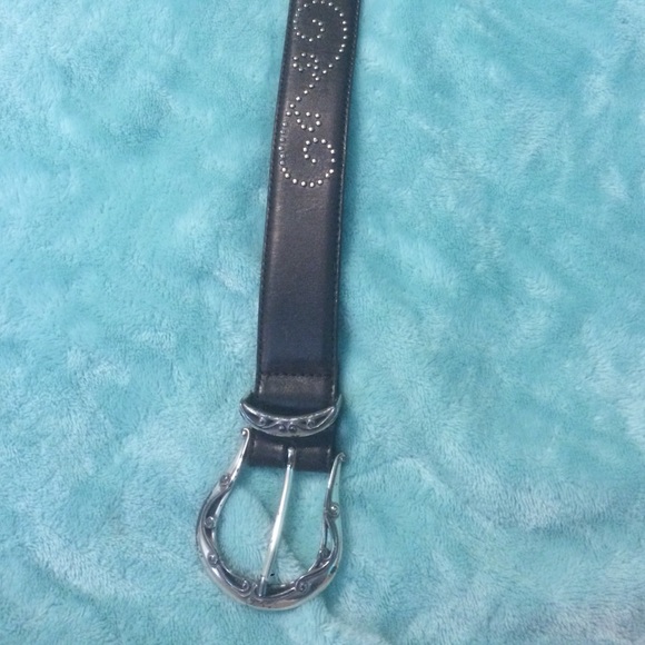 Brighton belt brown and silver