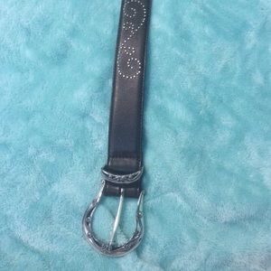 Brighton belt brown and silver