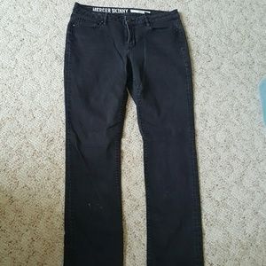 Black DKNY skinny jeans