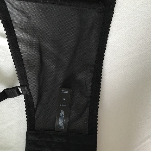 Black Bebe Crop Bustier - Picture 3 of 4