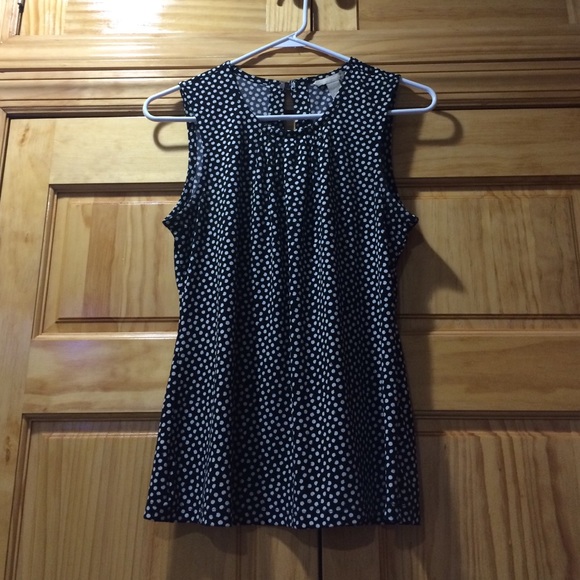 Banana Republic Black Polka Dot Tank