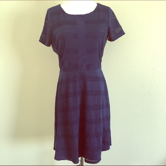 Lauren Conrad Blue Midi Dress - Picture 1 of 4