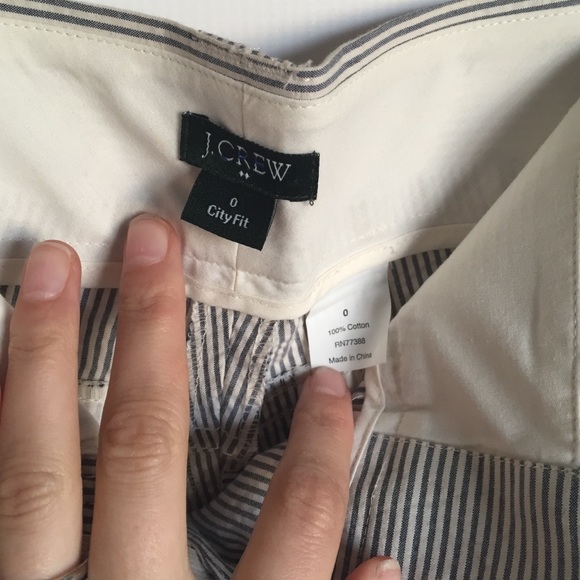 J. Crew Shorts - J.Crew city fit cotton chino blue white shorts 0 J. Crew Shorts - J.Crew city fit cotton chino blue white shorts 0