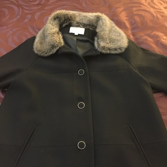 Banana Republic Black Wool Coat