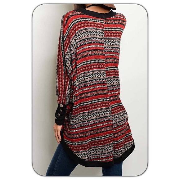 Last One!! Best Seller!!! Tribal Print Cardigan - Picture 2 of 3