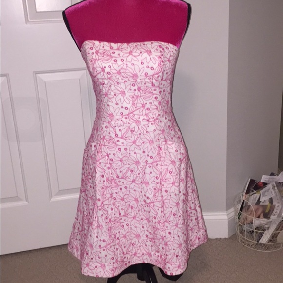 FINAL SALE Lilly Pulitzer Strapless Blossom Dress