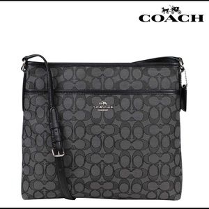 Auth Coach Signature File Crossbody Bag Auth Coach Signature File Crossbody Bag
