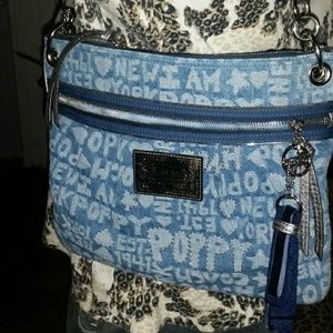 Demin poppy Coach bag