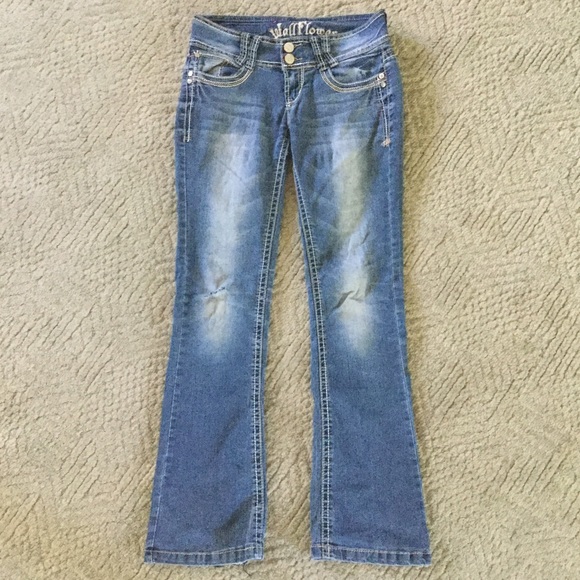Blue Bootcut Jeans